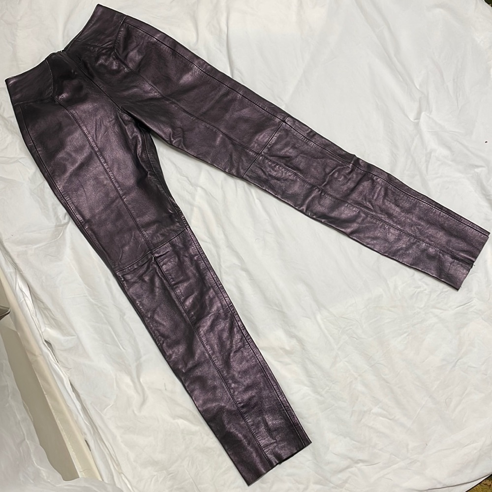 Vintage north beach leather pants 4